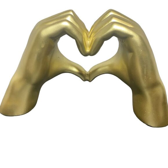 Mainstay Gold Heart Hands Accent Decor - Picture 3 of 5